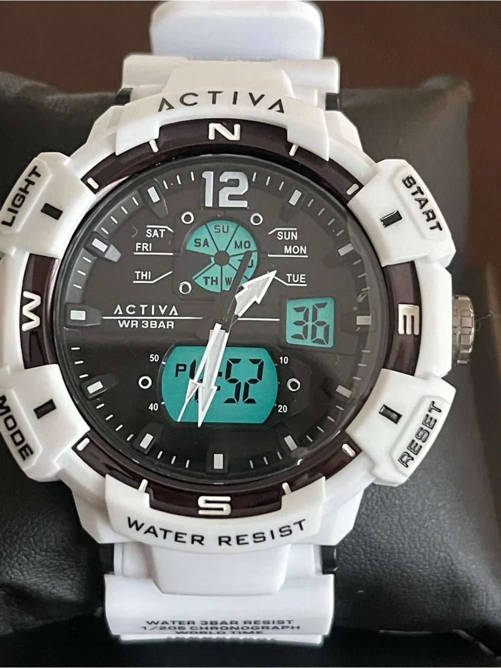 NEW Activa X Invicta Digital Men's Watch - 53mm. White